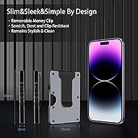 HIESGIE Minimalist Wallet for Men - RFID BLOCKING Metal Wallets