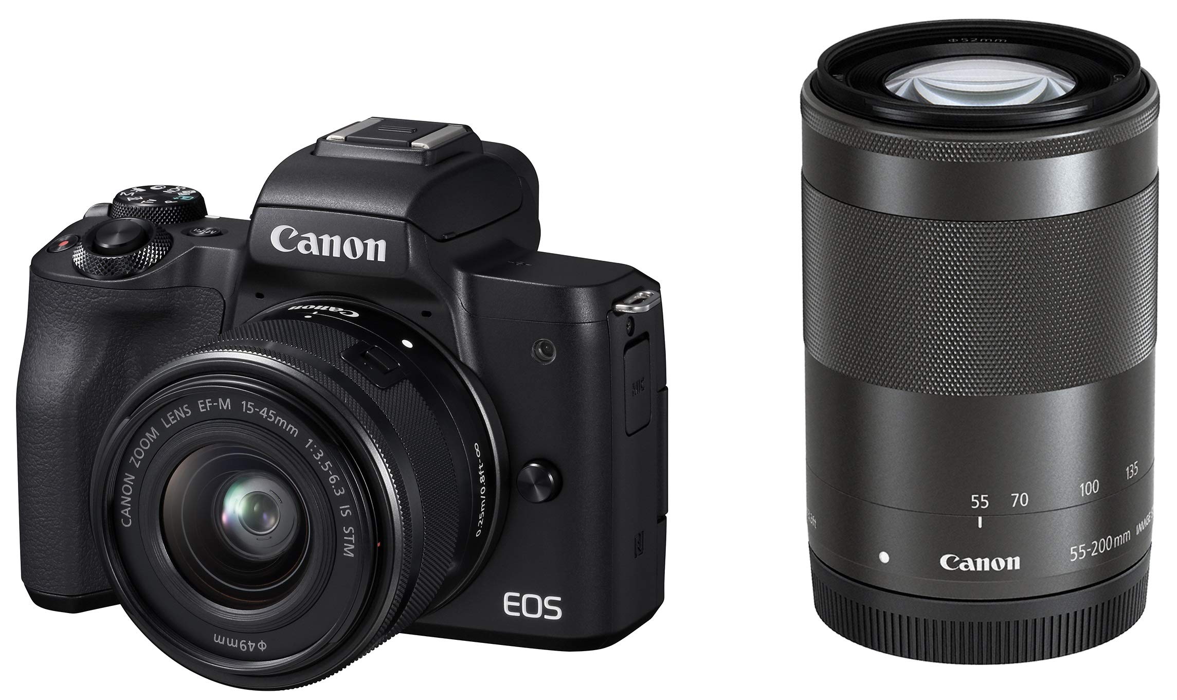 Amazon | Canon ミラーレス一眼カメラ EOS Kiss M ダブルズームキット
