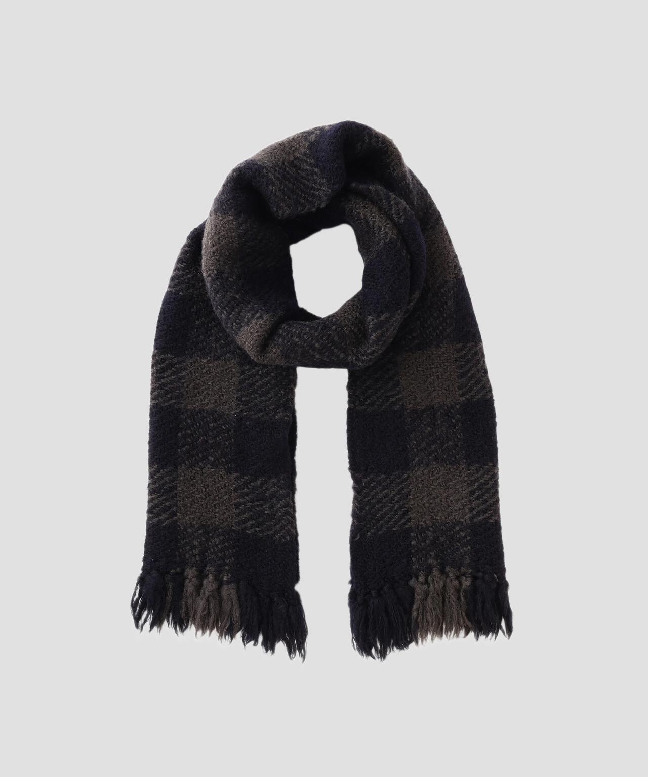 CHUNKY WOOL CHECK SCARF | MARGARET HOWELL（マーガレット・ハウエル