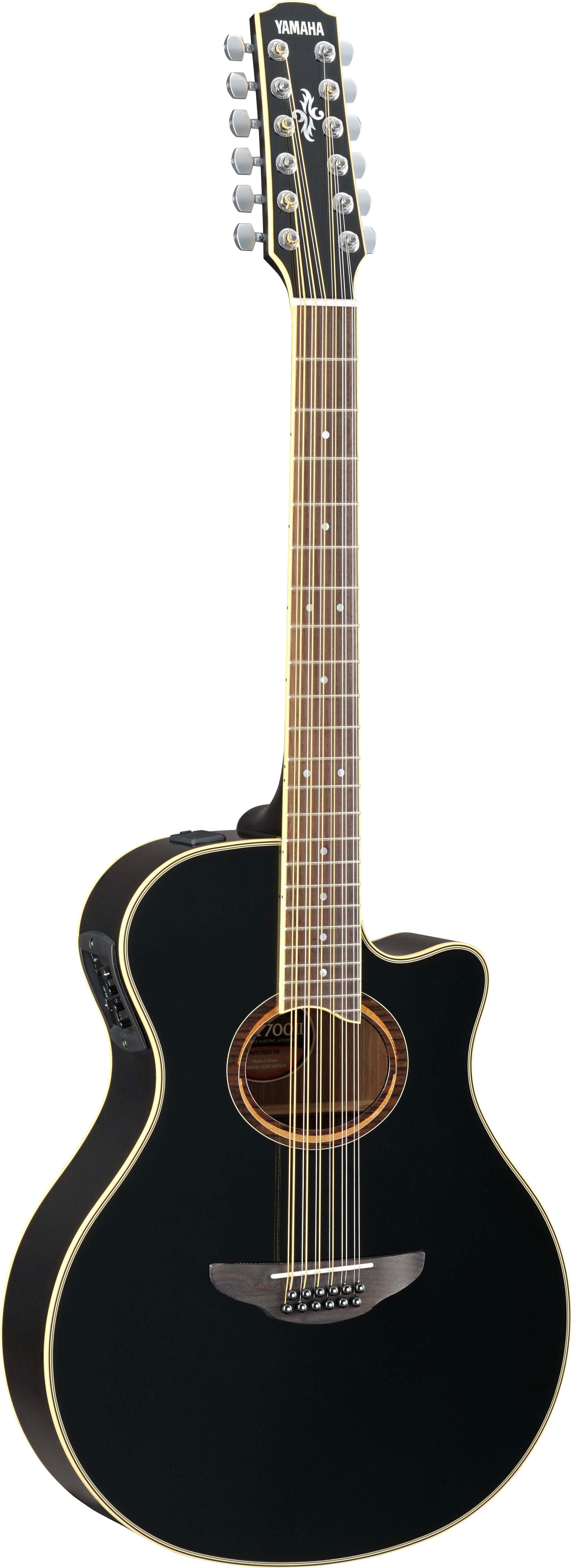 Yamaha APX700II-12 Black Thinline 12 String Acoustic Electric
