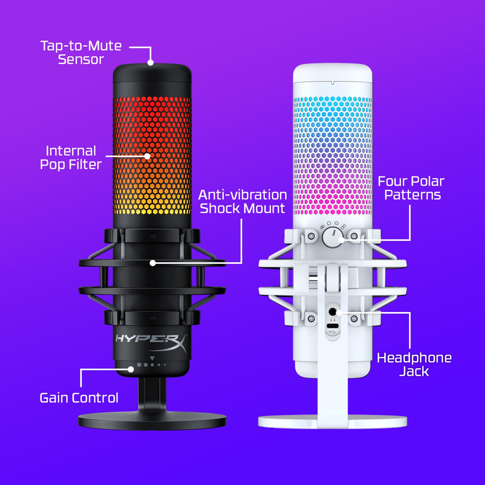QuadCast S – USB Condenser Gaming Microphone