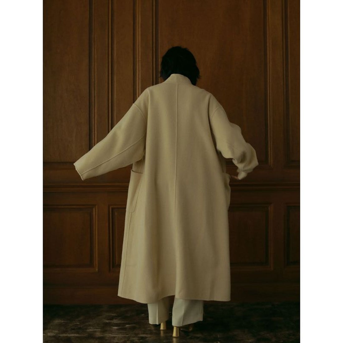 エトレトウキョウ ETRE' TOKYO スタンドカラーリバーロングコート