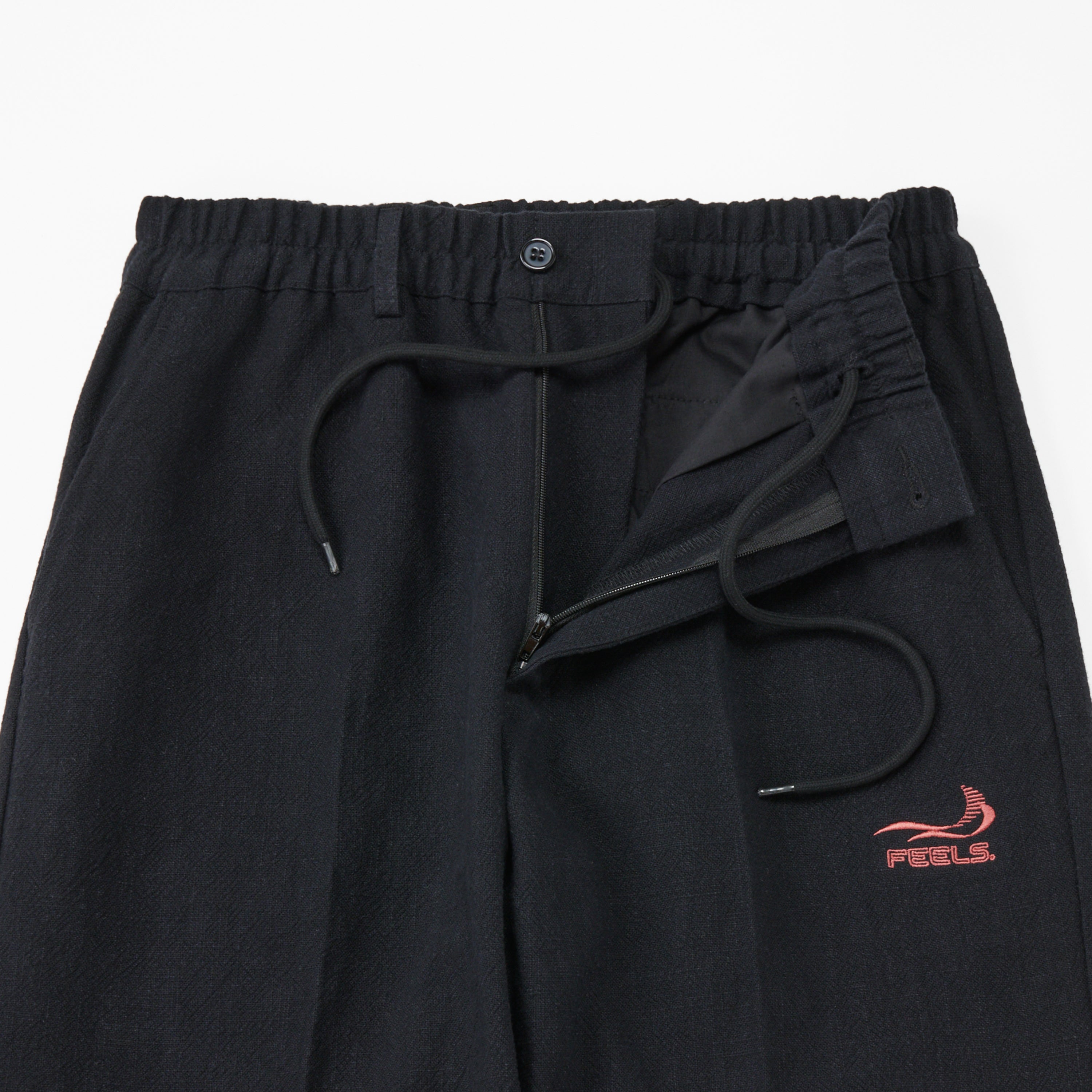 LINEN SLACKS BLACK – FEELS.