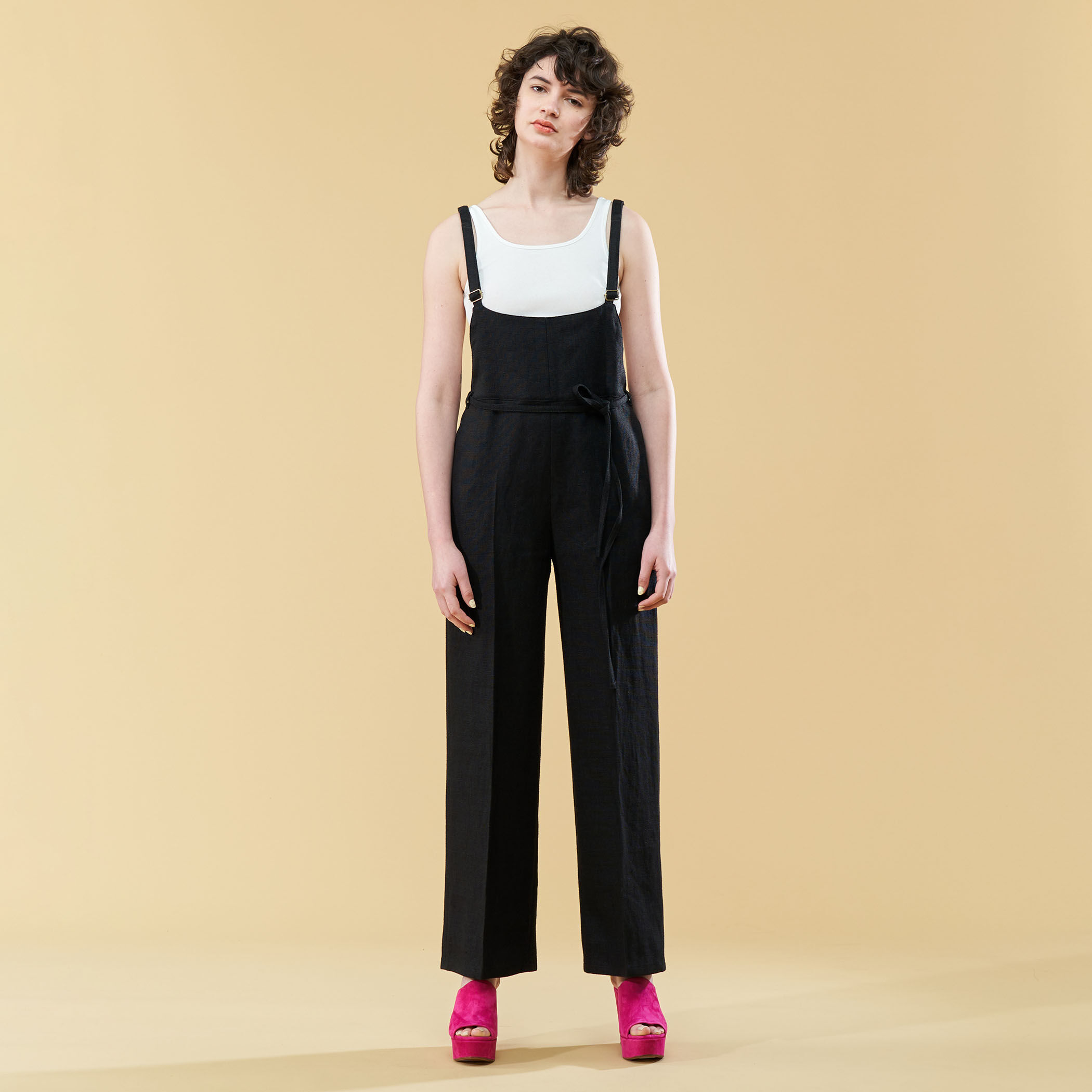 ウェットリネン サロペット｜トゥモローランド 公式通販