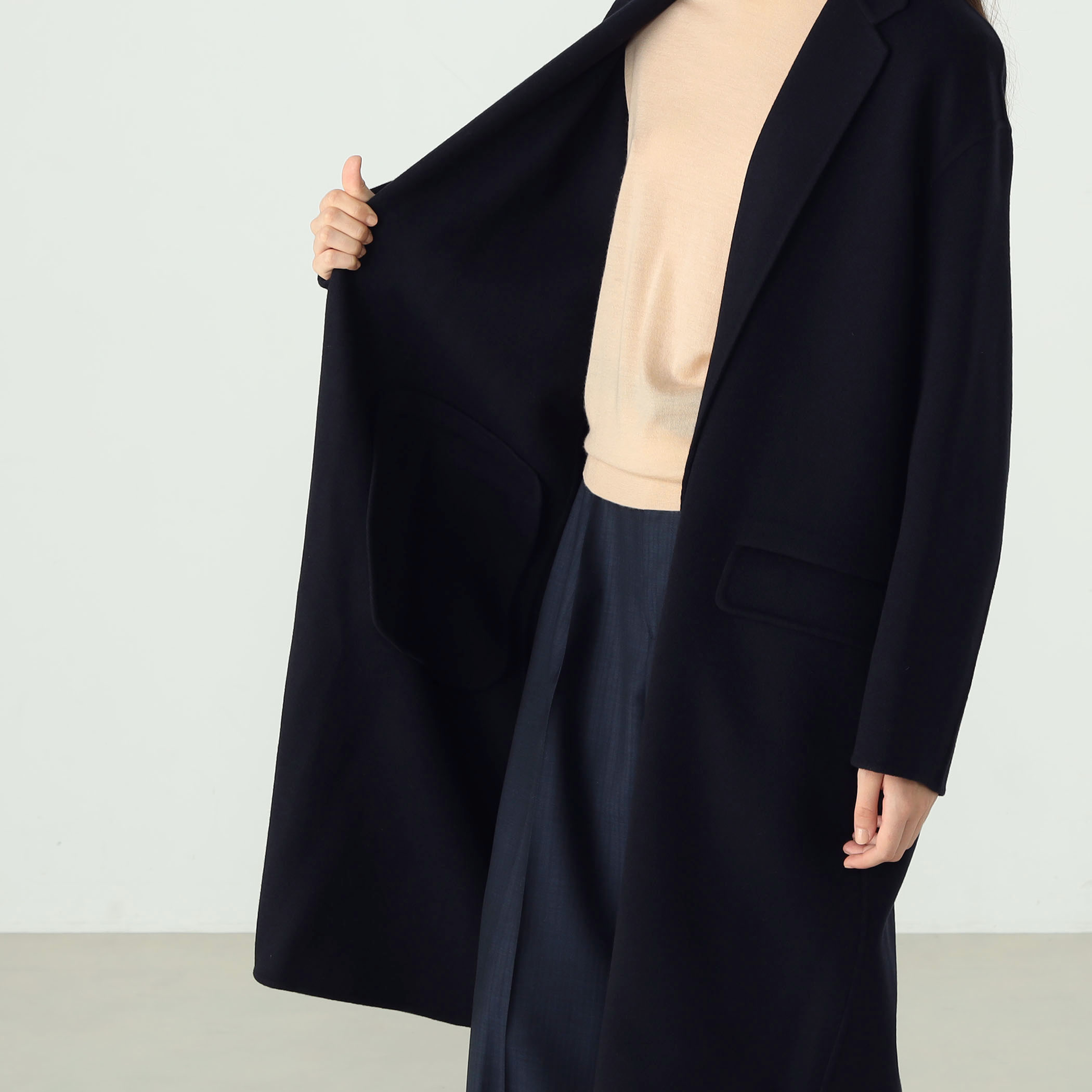 ウールダブルフェイス チェスターコート｜トゥモローランド 公式通販