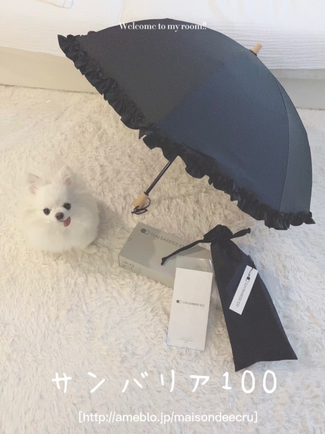 サンバリア100＊ブラックフリル | Maison de ecru* Blog