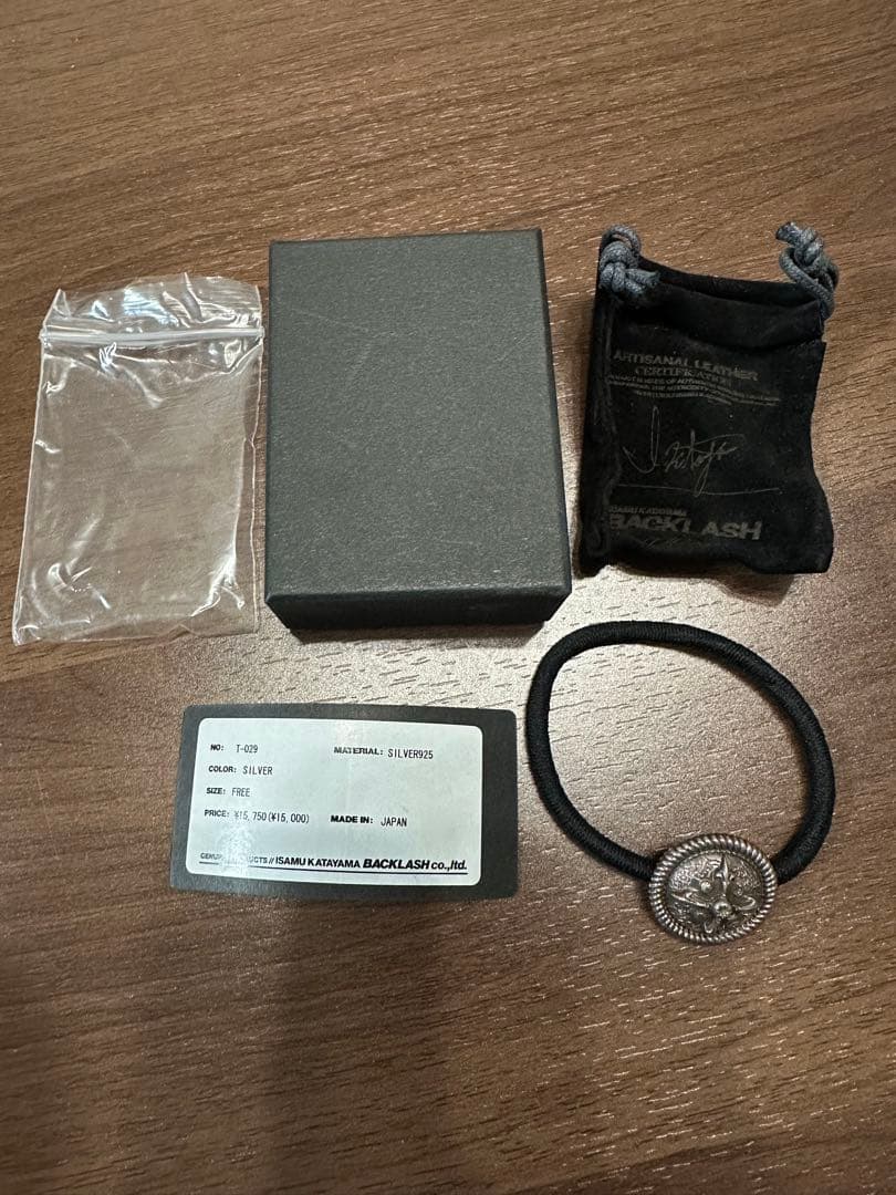backlash theline コンチョ ヘアゴム 付属品完品 takuya∞ BACKLASH THE LINE CONCHO SILVER 925 HAIR TIES BRACELET (SILVER) の