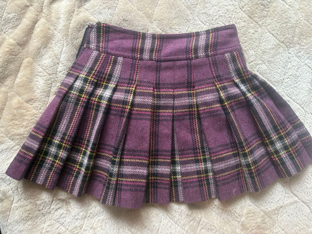 バーバリー Burberry チェック プリーツスカート ミニ - メルカリ