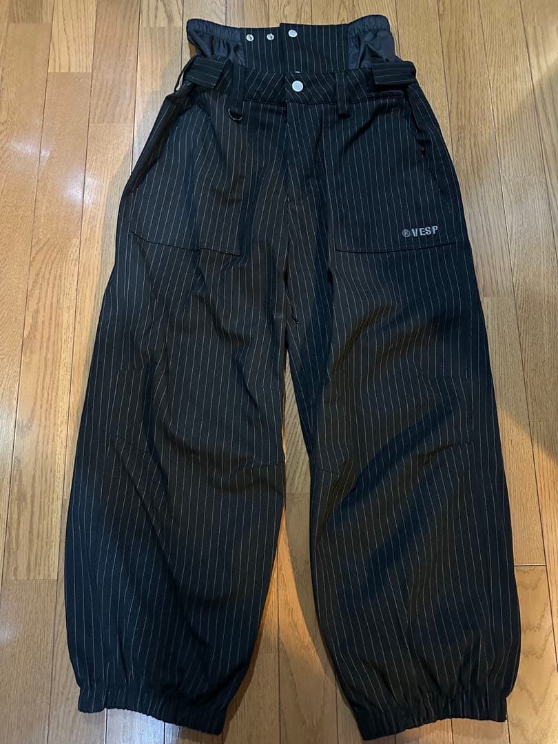 天パー様専用】VESP スノーボードウェア 上下セット ブラック ストライプ