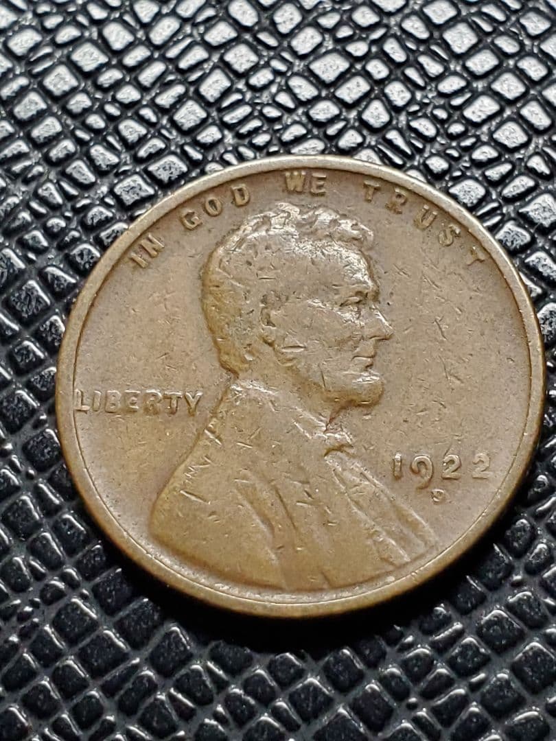 1482.　希少　1922年　D　アメリカ　リンカーン　麦　セント リンカーン小麦セント: 歴史を巡る貨幣の旅