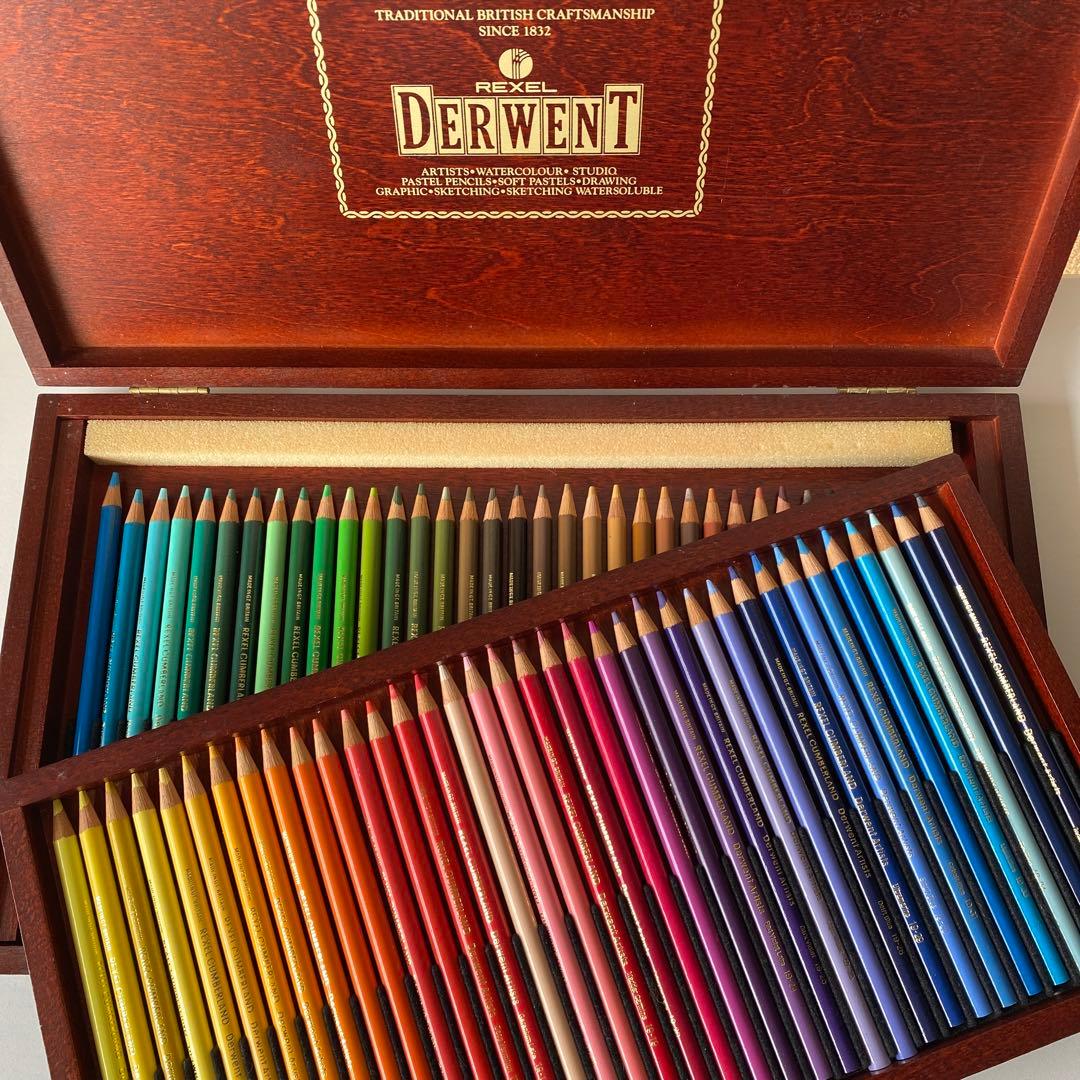DERWENT ダーヴェント色鉛筆ARTISTS木箱入72色 DERWENTART 色鉛筆 ダーウェント 油性色鉛筆 カラーソフト 72色セット