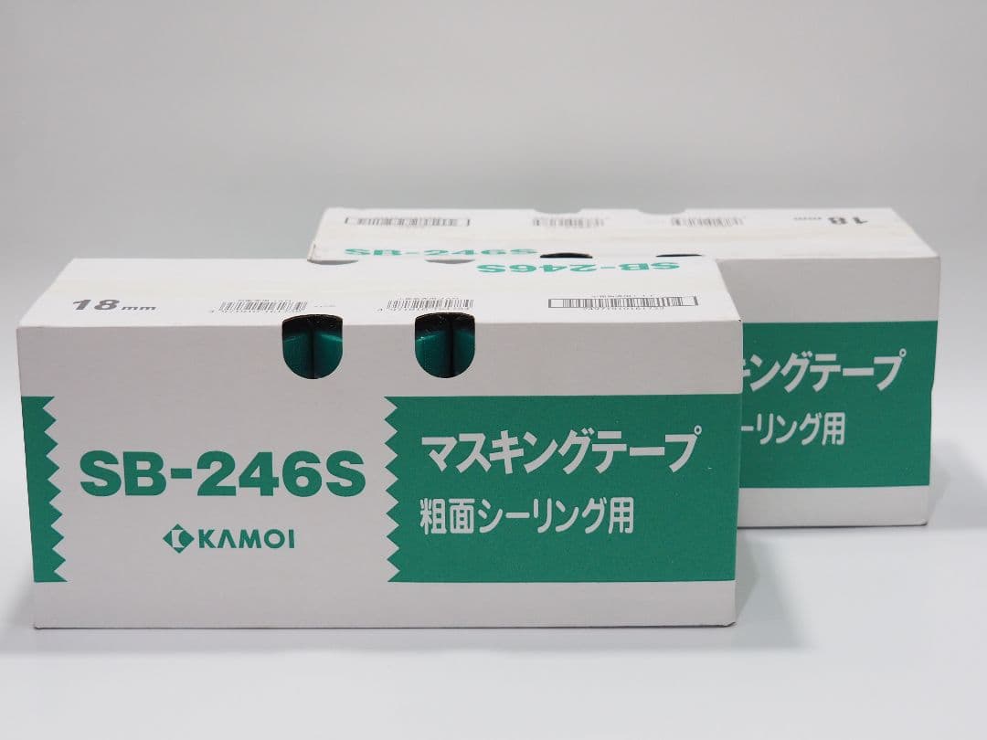 カモイ KAMOI 建築用マスキングテープSB-246 S 粗面用 3箱 カモ井加工紙 SB-246S 粗面シーリング用マスキングテープ｜店頭