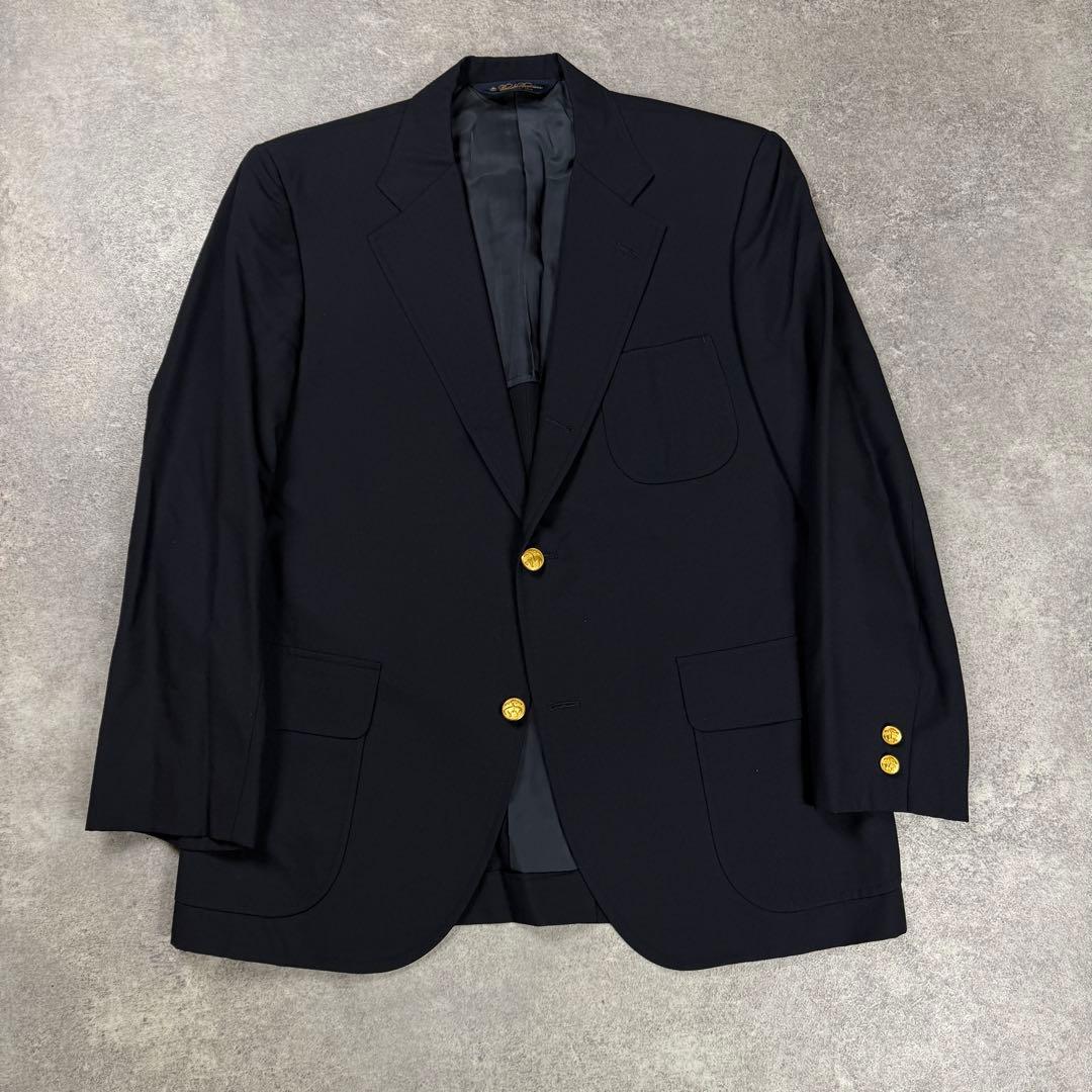 ブルックスブラザーズ 紺ブレ ブレザー テーラードジャケット 金ボタン 40 3 人気モデル】ブルックスブラザーズ テーラードジャケット 紺ブレ 金
