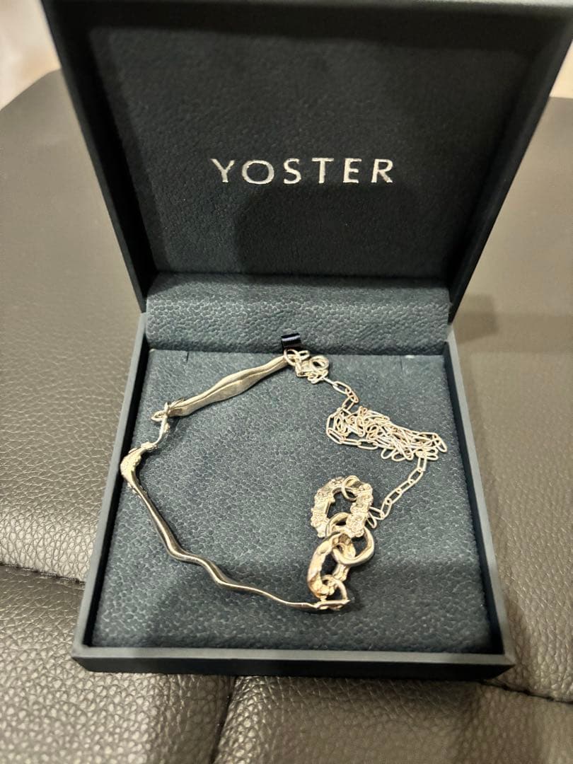 【美品】YOSTER シルバー925ネックレス　46cm YOSTER ヨースター ネックレス Cryptic Mind Necklace レディース