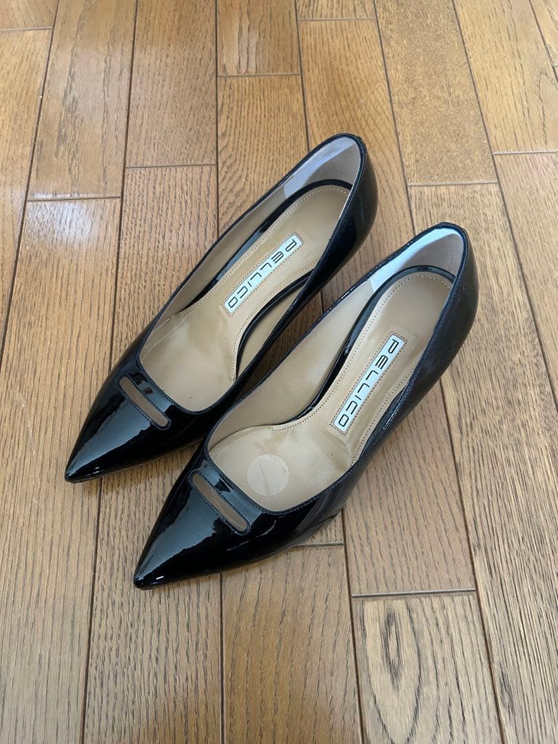 美品✨ 人気　PELLICO アネッリ　レザー　エナメル　パンプス　ヒール　38 PELLICO（ペリーコ） パンプス CUORE エナメル バックスリング