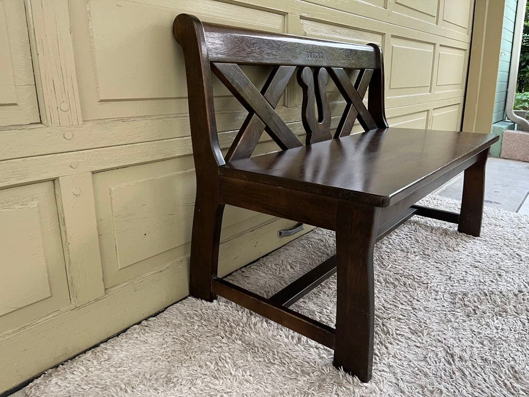 カリモク RUSTIC ベンチ 104㎝ アンティーク ルスティック801029