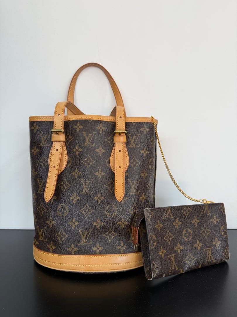 LOUIS VUITTON モノグラム バケットPM プチバケット　内側ベタ 楽天市場】【送料無料】 ルイ ヴィトン バケツ プチバケット PM