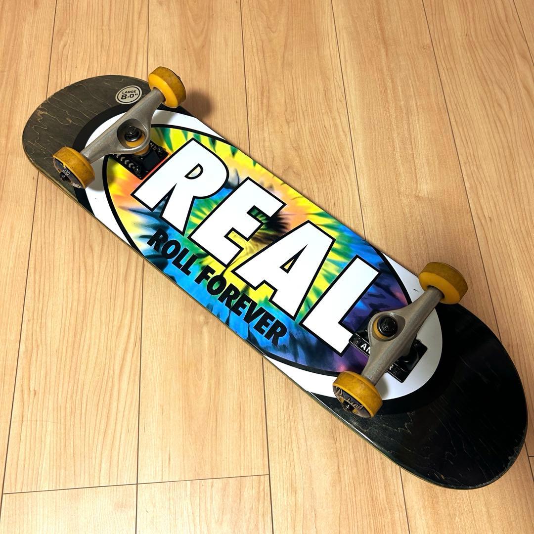 8.0インチ REAL リアル スケートボード コンプリートデッキ スケボー初心者におすすめ REAL コンプリートデッキ NEW LIGHT 8インチ