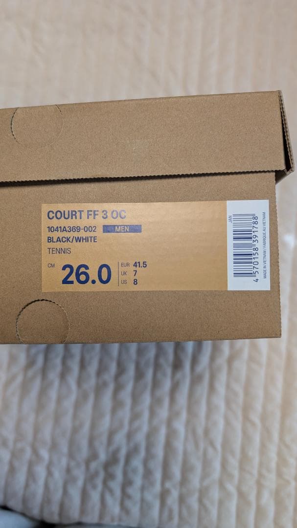 【２回着用】アシックス COURT FF 3 OC 26.0cm オムニクレー用