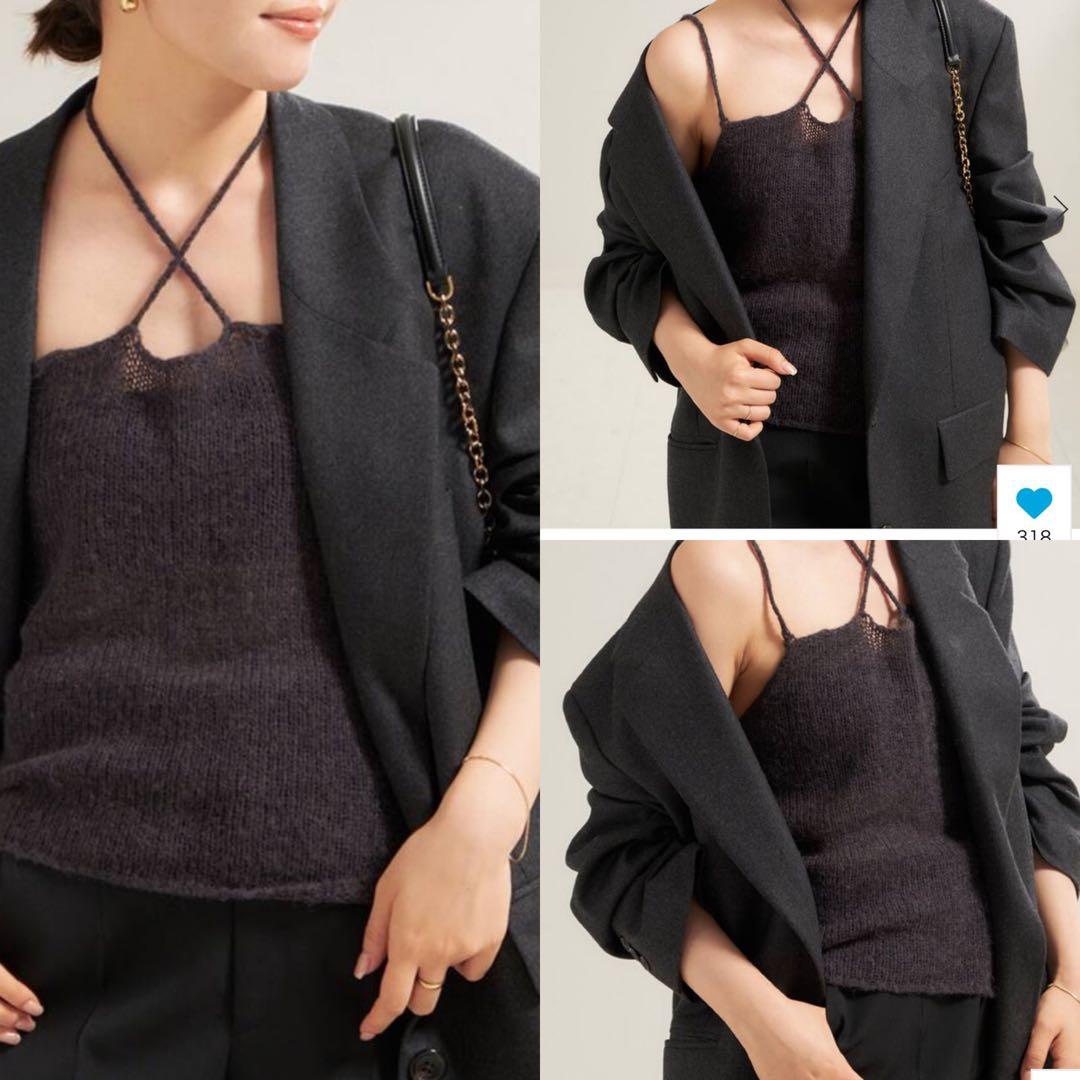 Plage 24AW SHEER ALPACA キャミソール グレー - メルカリ