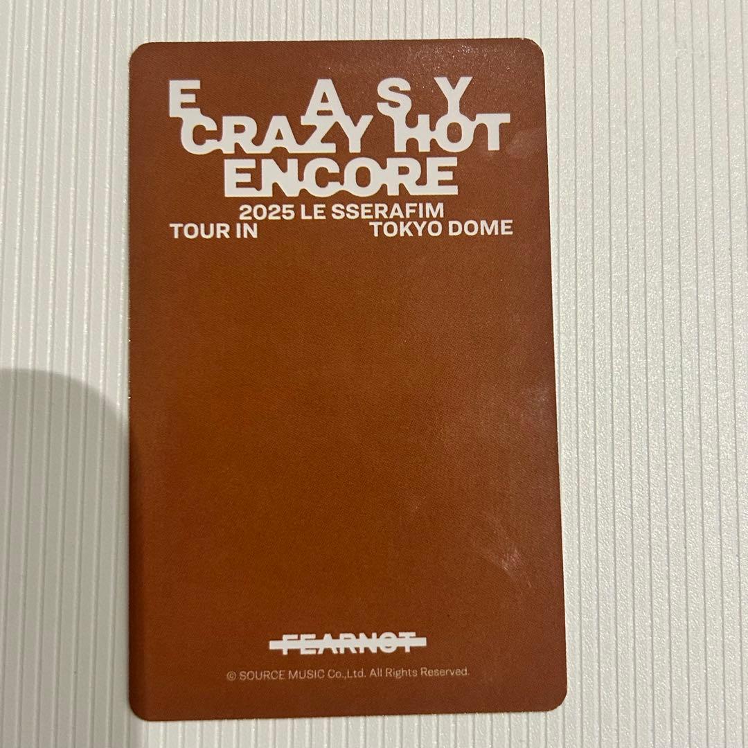 LE SSERAFIM 東京ドーム 会場限定 FC トレカ チェウォン - メルカリ