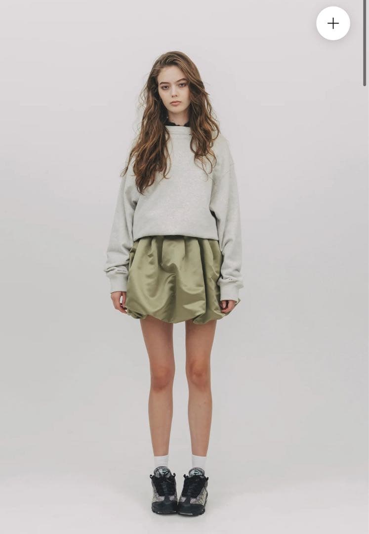 THETOE VENICE BALLOON SKIRT カーキM