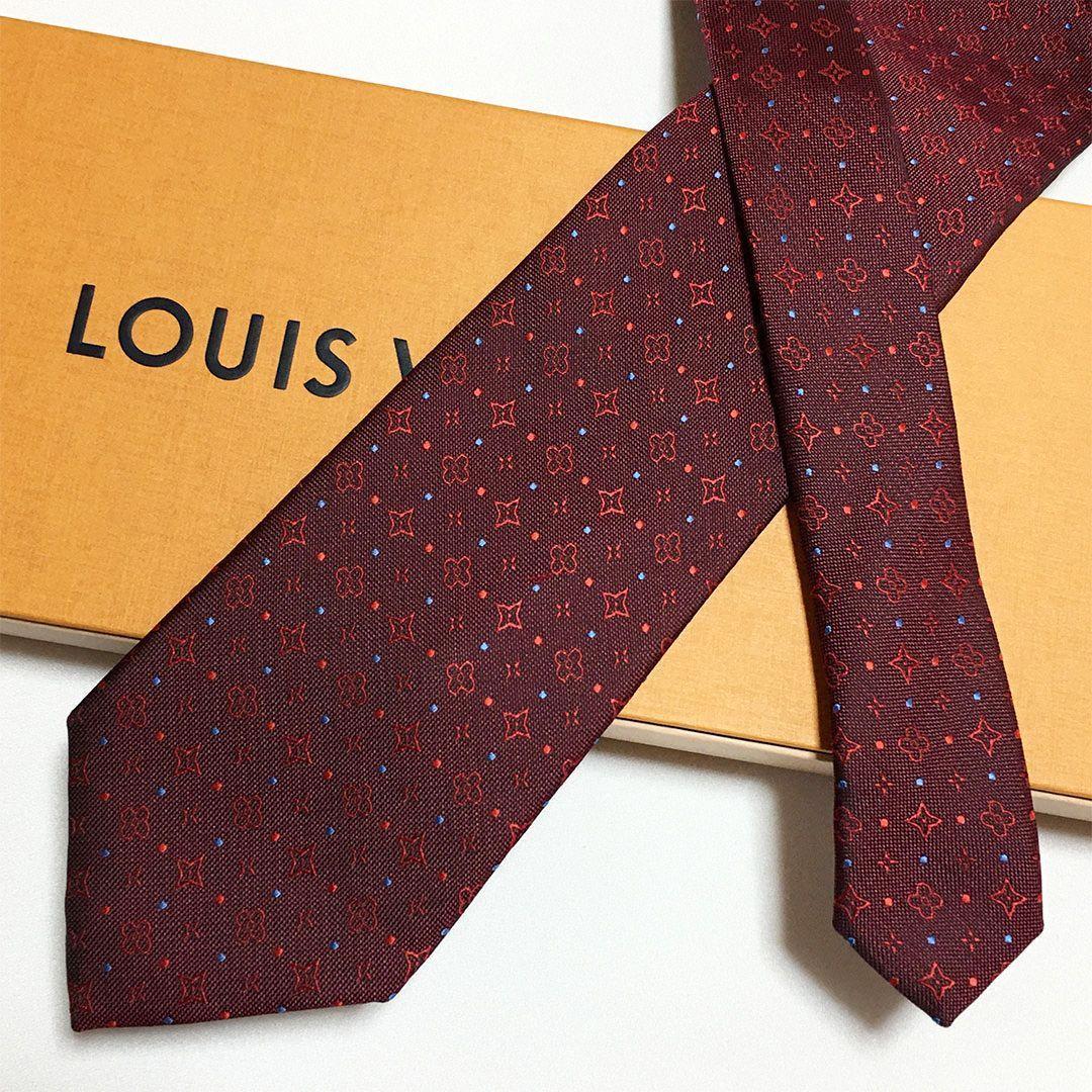 未使用級 ルイヴィトン Louis Vuitton ネクタイ 花柄 モノグラム