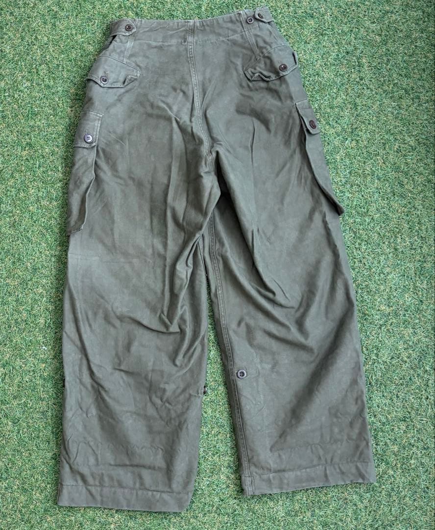 1960'sオランダ軍 ダブルフェイス カーゴパンツ K.L.74×75 実物
