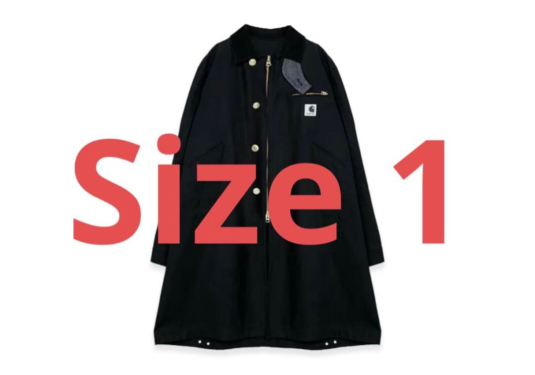 ジャケット・アウター sacai x Carhartt WIP Duck Coat \"Black\"
