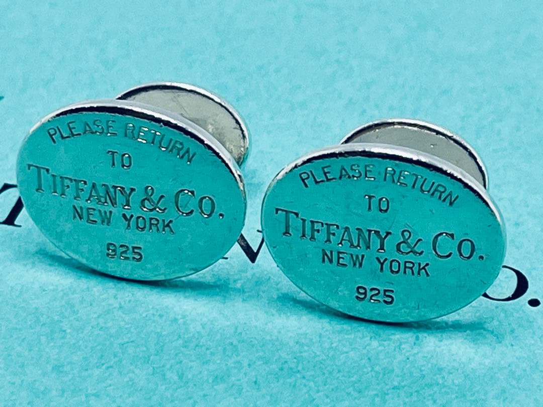 h636 ティファニー　リターントゥ　カフス　カフリンクス　シルバー　925 TIFFANY&Co.（ティファニー） 【美品】ティファニー リターントゥ