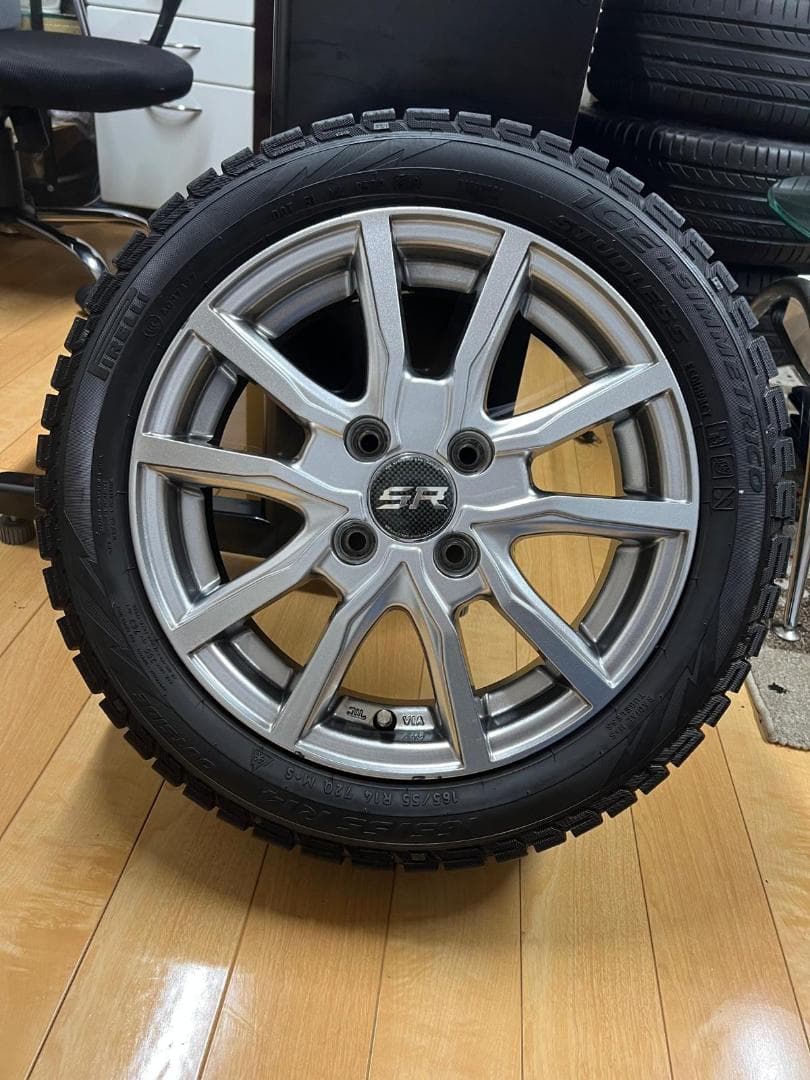 SR 14インチホイール＆165/55R14スタッドレスタイヤ（4本セット） 楽天市場】165/55r14 4本セット（スタッドレスタイヤ・ホイールセット