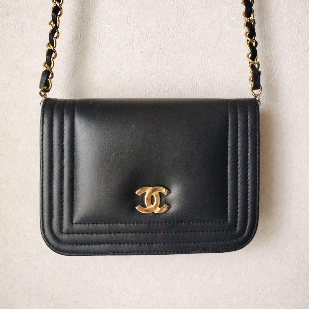 【中古】シャネル CHANEL チェーン107センチ ブーム再来黒 ヴィンテージ 中古】シャネル CHANEL チェーン107センチ ブーム再来 黒