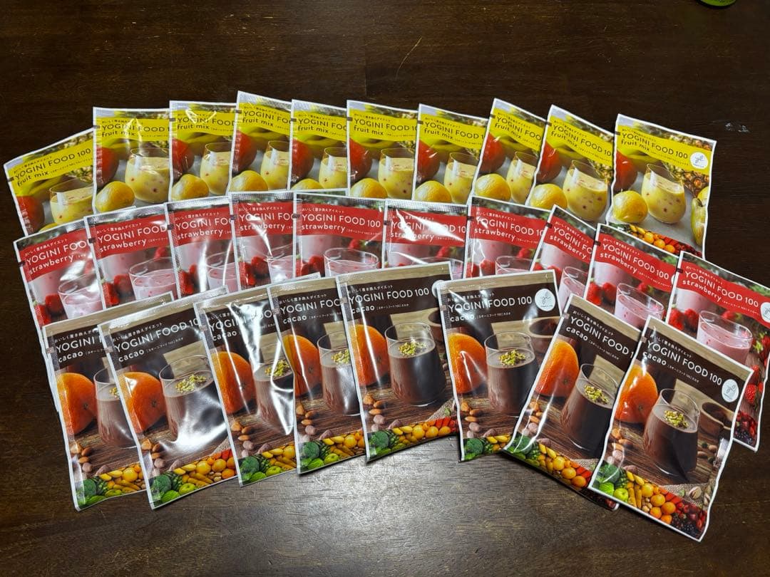 YOGINI FOOD 28袋 フルーツミックス ストロベリー カカオ LAVA Yoganic Life ヨギーニフード100 ストロベリー: 美容・健康LAVA公式