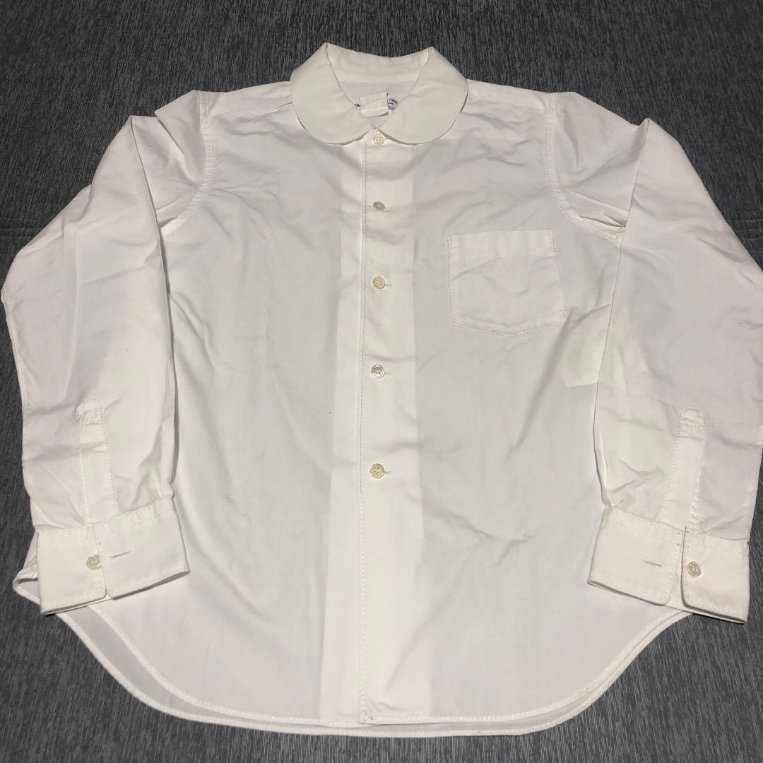 COMME des GARCONS コムコム　 丸襟　シャツ　コムデギャルソン コムデギャルソン定番 ブラウス-丸襟シャツ・ポリエステル素材