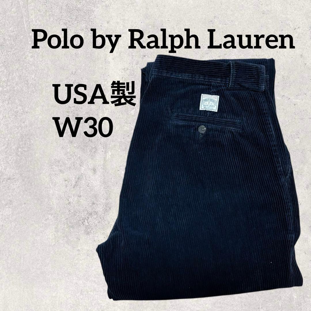 USA製 初期タグ 太畝コーデュロイ ラルフローレン 美品/90's/USA製/POLO/ポロ/ラルフローレン/ツータック/太畝
