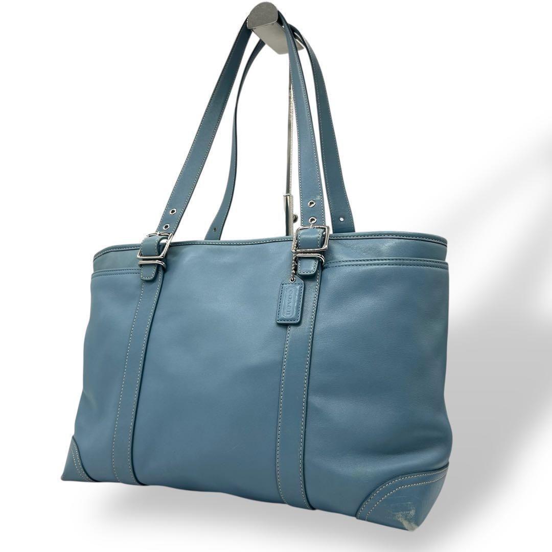 1215 Coach トートバッグ ビジネスバッグ レザー ブルー A4 楽天市場】【修理保証】本革トートバッグ レディース レザー バッグ 革