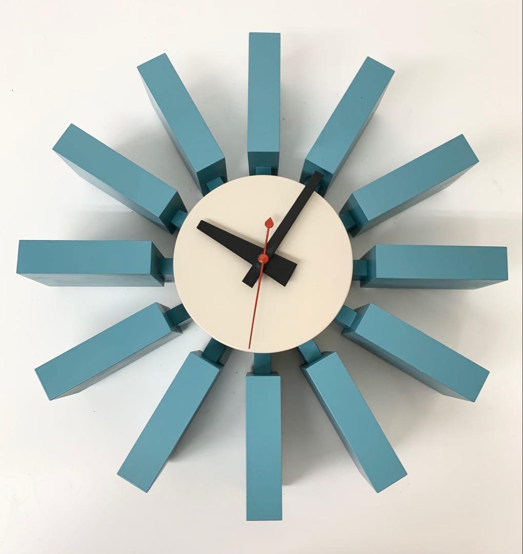 X*5様 ジョージネルソン ウォールクロック ブロッククロック 掛時計 動作品 George Nelson（ジョージ・ネルソン） 壁掛け時計 ブロッククロック