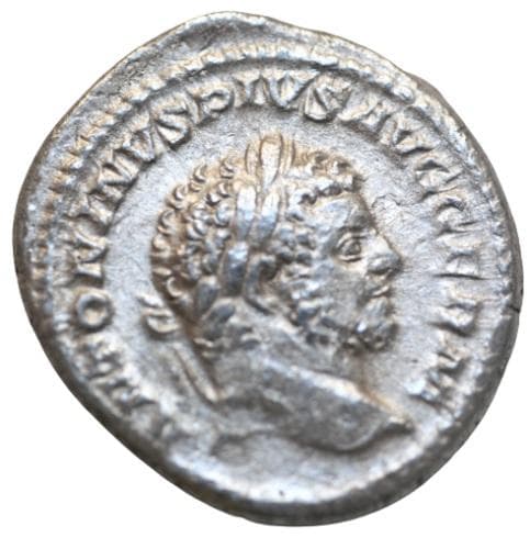 ローマ帝国　カラカラ 198-217年　デナリウス銀貨　@147 楽天市場】ローマ銀デナリウス カラカラ帝 (西暦 198 〜 217 年) Ch-VF