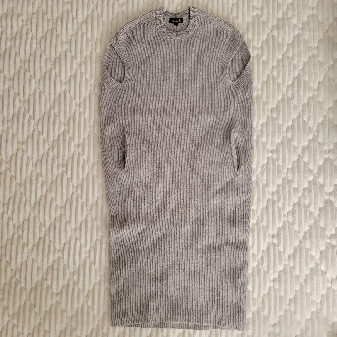 Drawer ドゥロワー ニットワンピース ドゥロワー Drawer ニットワンピース サイズ2ダークグレー - メルカリ