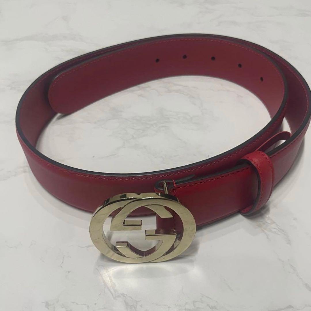 GUCCI GGロゴ 赤 レザー ベルト 楽天市場】グッチ ベルト メンズ レディース インターロッキングG